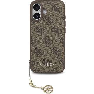 iPhone 17 Guess 4G Charm Hybrid Cover - MagSafe-kompatibel - Brun
