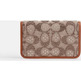 Coach Essential Crystal Signature Jacquard Pung brun/beige