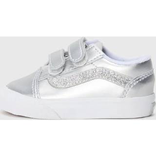 Vans - Toddler Old Skool V Shoes (1-4 years), White, Size: 22 - White - 22