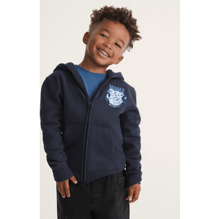 Vans - Little Kids Dizzy Bear Zip Hoodie (4-8 years), Blue, Size: 6-7Y - Blue - 6-7Y