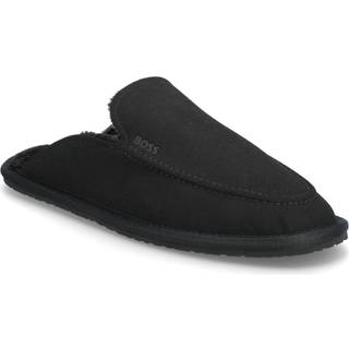 BOSS Black Herren Pantoffeln schwarz Textil & Canvas