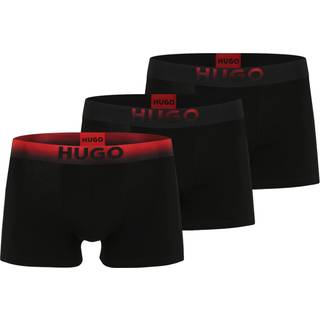 HUGO Herren Trunks schwarz Baumwolle & Mix unifarben