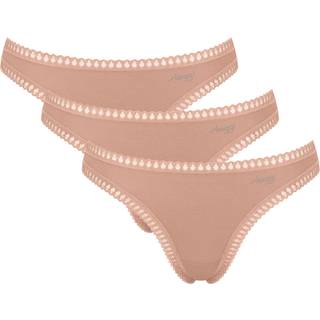 Sloggi 3-pak GO Crush String - Light brown - X-Small * Kampagne *