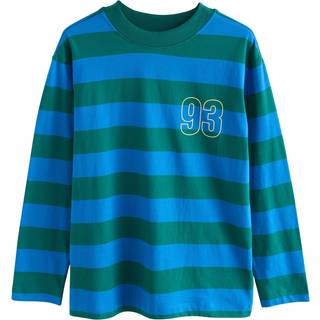 Next Stribet langærmet T-shirt med rund hals