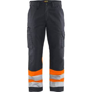 Blåkläder 1564 High Vis Buks / High Vis Arbejdsbuks - C52 - Mellemgrå/High Vis Orange