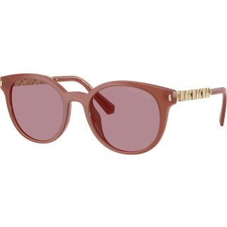 Michael Kors Kvinde MK2264U PIENZA 403084 Solbriller Injiceret Rød Rosa Rund Polariseret