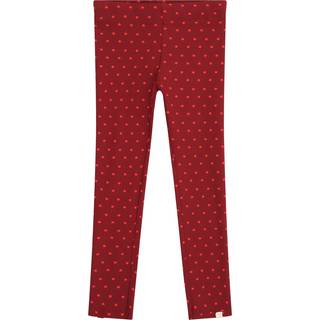 Only Mini Trinny Life Leggings - Cabernet/Hearts