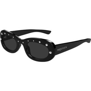 Alexander McQueen AM0527S 005 51 Solbriller Kvinder Black - Black with Gems - 51mm
