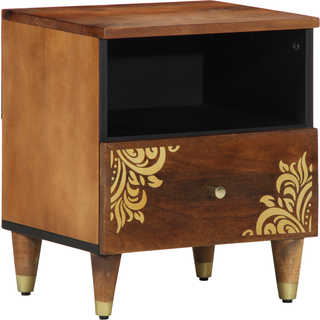 Natskab honningfarvet 40 x 33 x 46 cm Massivt mangotræ