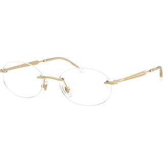 Ray - Ban Unisex RX3767V 2500 Optiske stel Metal Guld Transparent Rund Normal