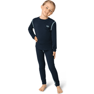 Kari Traa Kid's Ellie Set Skiundertøj Børn størrelse 122 farve blå/sort