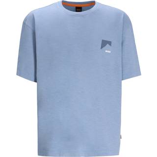 BOSS Polar Logo T Shirt Blue