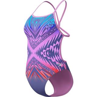 Women's Club Training Placement V Back Swimsuit Pink/Blue
