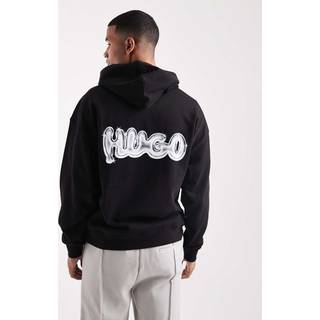 HUGO Blue Nyrohood Hoodie Black