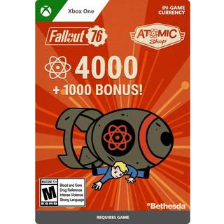 Fallout 76 4000 1000 Bonus Atoms