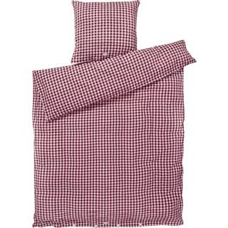 Bæk&Bølge Sengelinned, Plum/Rose, 200x220 cm