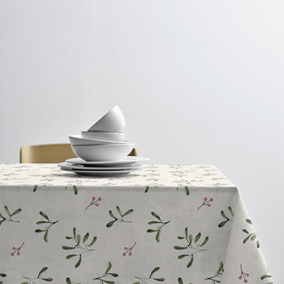 Mistletoe Juledug fra Södahl - Nature farve - 100% Bomuld