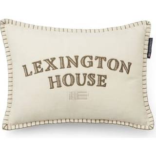 Lexington House Organic Cotton Velvet Pude Beige/Olive 30x40 cm