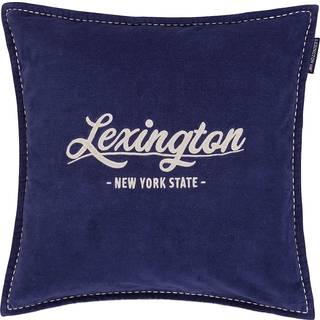Lexington Logo Pude 50x50 Cm - Pyntepuder & Betræk Bomuldsfløjl Mørkeblå - 12534107-5567-SH25