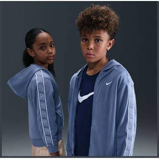Nike Sportswear Club Dri-FIT-hættetrøje med lynlås til større børn - blå - M
