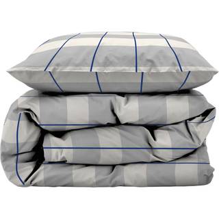 Södahl Sengesæt Blocks 140x220 cm, Cloud Grey