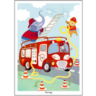 Poster & Frame Plakat Brandbilplakat 50x70