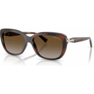VOGUE EYEWEAR Kvinde VO5678SB 2386T5 Solbriller Nylon Brun Grå Sommerfugl Polariseret Nuanceret