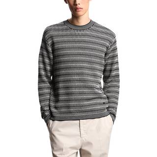 Emporio Armani Patterned Wool Jumper Navy