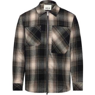 Solid Rikki Woven LS Shirt Slate Black