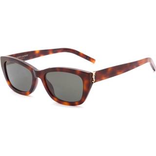SAINT LAURENT Kvinde SL M153 003 Solbriller Acetat Havana Grå Firkantet