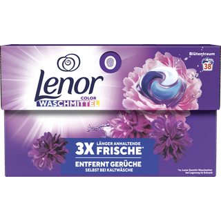 Lenor All-in-1 Pods flydende vaskemiddel til kulørt 38 vaske 2.38 DKK/1 vask/e