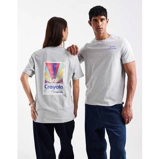 Lee x Crayola Limited Edition Color Burst Graphic Tee Heather Grey Size S