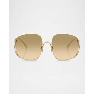 Miu Miu MUA57S 5AK20S 57 Solbriller Kvinder Guld - Gold - 57mm