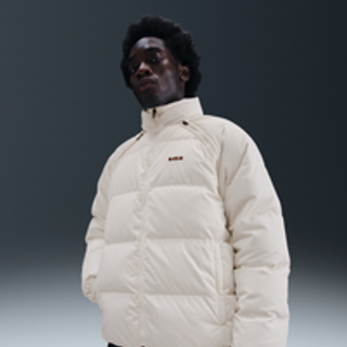 LeBron-Nike Therma-FIT-dunjakke til mænd - hvid - M