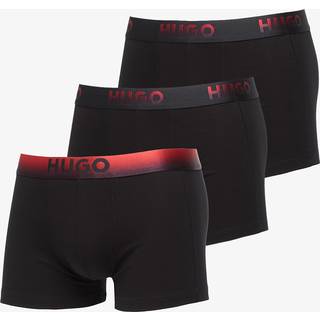 HUGO Herren Trunks schwarz Baumwolle & Mix unifarben