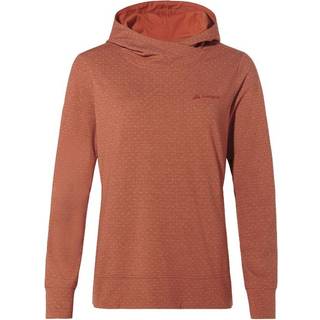 Vaude Women's Tuenno Pullover Hoodie Damer størrelse 38 farve brun/rød