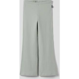 Polarn O. Pyret Polarn O. Pyret Green Ribbed Flared Leggings