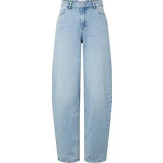 Pieces Buker - Grace MW Barrel - Light Blue Denim