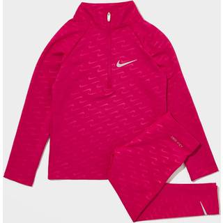 Nike Girls' Swoosh Pacer 1/2 Zip/Leggings Set Children, Pink - 6-7Y