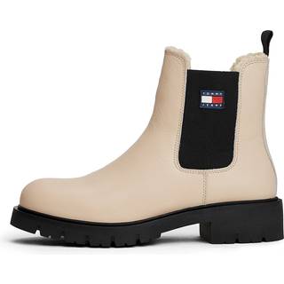 Leather Cleat Warm Lined Chelsea Boots