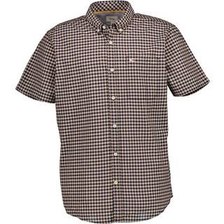 camel active Herren Kurzarmhemd blau kariert