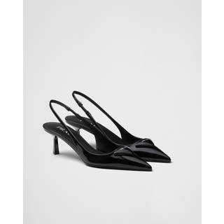 Prada Patent leather slingback pumps - black - EU 39