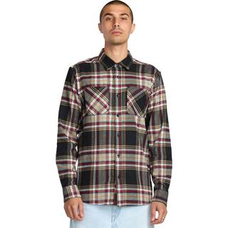 Volcom Netastone Flannel L/S Skjorte Herrer størrelse XL farve brun