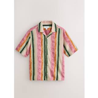 Next Akvarelstribet kortærmet skjorte - xlarge