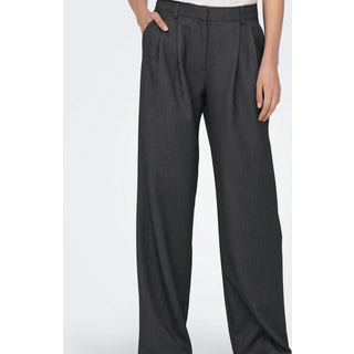 ONLY Bukser - Hattie Pleat - Dark Grey Melange