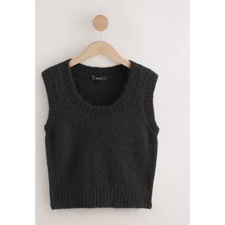 Next Strikket tanktop med scoopneck og ærmeløs uld