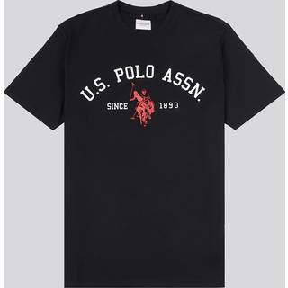 U. S. Polo Assn U. S. Polo Assn Herre Signature 100% Cotton Arch Tryk Hvid T-shirt