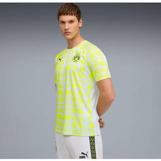 PUMA Borussia Dortmund Pre-match Jersey Men, Sport, Silver Mist/Yellow Alert, 3XL