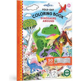 eeBoo Fold-ud malebog Dinosaurer