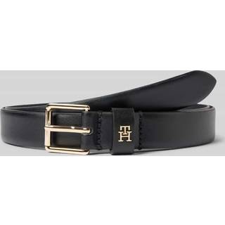 TH Monogram Square Buckle Leather Belt